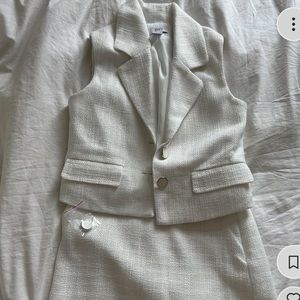 Suzy Shier blazer and skirt set